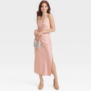 A New Day Pink Maxi Slip Dress